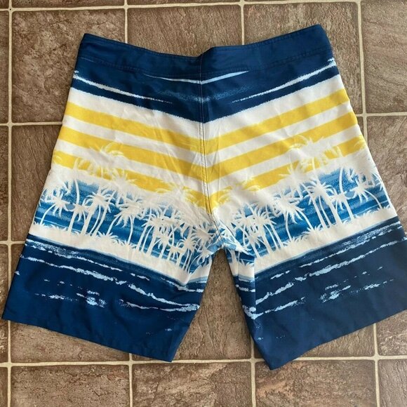 Corona Extra Swim Trunks Shorts Beach Palm All Over Print Men Size L With Defect - Picture 2 of 7
